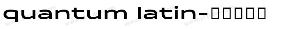 quantum latin字体转换